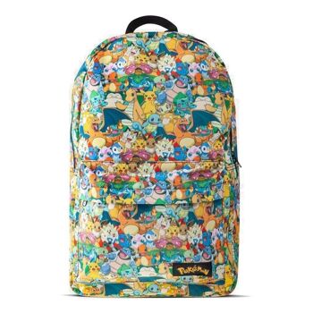 POKEMON All-over Characters Print Sac à dos Unisexe Multicolore (BP060805POK) 1