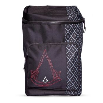 ASSASSIN'S CREED Crest avec sac à dos de luxe à motif imprimé sur toute la surface, noir/gris (BP204127ASC) 1