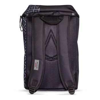 ASSASSIN'S CREED Crest avec sac à dos de luxe à motif imprimé sur toute la surface, noir/gris (BP204127ASC) 4