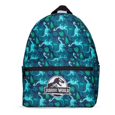 UNIVERSAL Jurassic Park Logo con All-over Print Mini mochila para niños, multicolor (BP375502JPK)