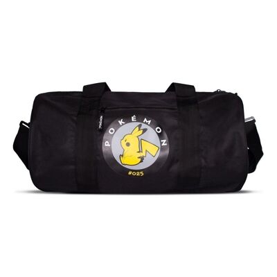 POKEMON Pikachu Graphic Patch Sportsbag, Negro (DB478335POK)