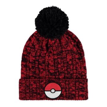 POKEMON Pokeball Symbol Bonnet et gants tricotés Coffret cadeau Rouge/noir (GS437313POK) 2