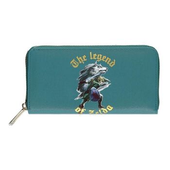 NINTENDO The Legend of Zelda Fighting Zip Around Wallet Purse, Femme, Vert (GW135357ZEL) 1