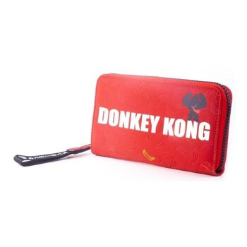 NINTENDO Donkey Kong Logo Zip Around Wallet Purse, Femme, Rouge (GW426814NTN) 3