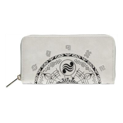 NINTENDO Legend of Zelda Symbols All-Over Print Zip-Around Wallet Monedero, Femenino, Gris (GW608606ZEL)