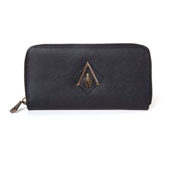 ASSASSIN'S CREED Odyssey Metal Logo Badge Premium Wallet Purse with Allround Zip, Femme, Noir (GW637424ACO) 1