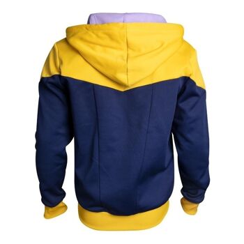 MARVEL COMICS Avengers: Infinity War Thanos Outfit Full Length Zipper Hoodie, Homme, Extra Extra Large, Bleu/Jaune (HD131216AVG-2XL) 2