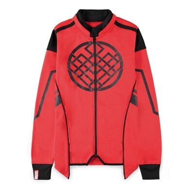 MARVEL COMICS Shang-Chi and the Legend of the Ten Rings Outfit Inspired Tech Trackjacket Homme Taille L Rouge (HD338801CHI-L)