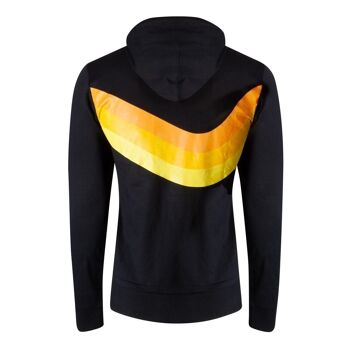 ATARI Pong Wave Stripe Sweat à capuche zippé sur toute la longueur, homme, petit, noir (HD548213ATA-S) 2