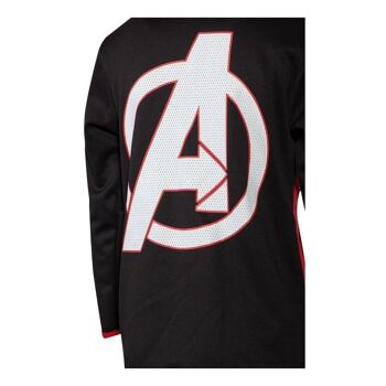 MARVEL COMICS Avengers Logo Teq Sweat à capuche zippé sur toute la longueur, Unisexe pour enfant, 146/152, Noir/Rouge (HD742414AVG-146/152) 2