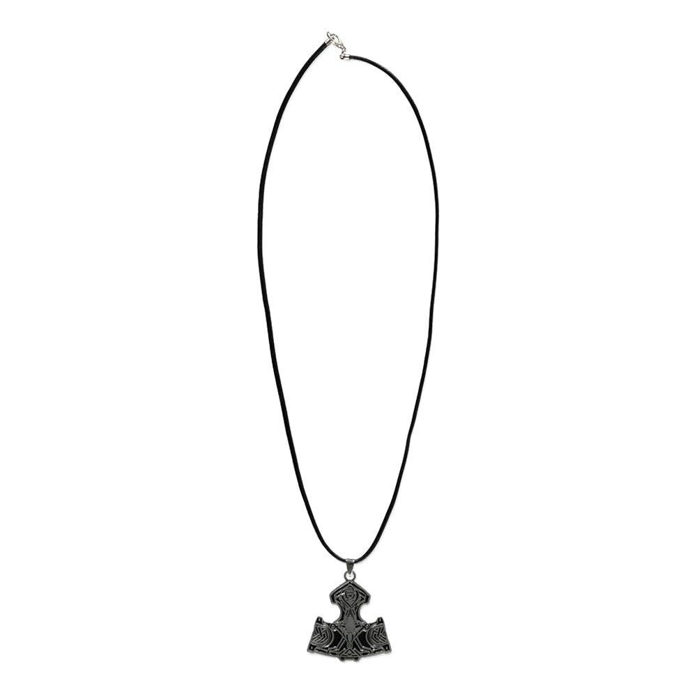 ASSASSIN'S CREED Valhalla Hammer Pendente Collana, Unisex, Nero/Argento (JE018161ASC)
