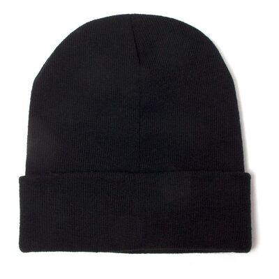 NINTENDO NES Logo Roll-up Beanie, Unisexe, Noir (KC048053NES)