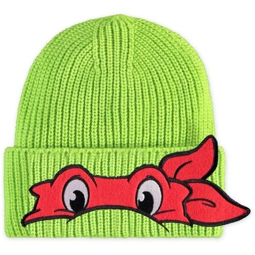 TEENAGE NINJA MUTANT TURTLES Raphael Children's Novelty Turn-up Beanie, Green (KC276384TNT)