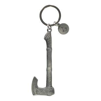 ASSASSIN'S CREED Valhalla Axe Porte-clés en métal 3D, unisexe, argent (KE120317ASC) 1