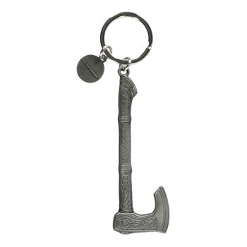 ASSASSIN'S CREED Valhalla Axe Porte-clés en métal 3D, unisexe, argent (KE120317ASC) 2