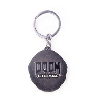 Porte-clés en métal DOOM Eternal Slayers Club, unisexe, noir/argenté (KE158254DOOM) 2