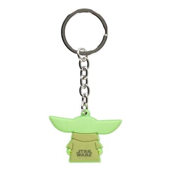 STAR WARS The Mandalorian Grogu The Child Porte-clés en caoutchouc Vert (KE203442STW) 2