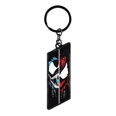 MARVEL COMICS Venom Zweifarbiger Schlüsselanhänger aus Metall mit Grafik, Unisex, Schwarz (KE236773SPN)