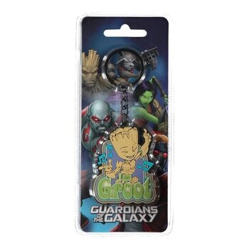 MARVEL COMICS Guardians of the Galaxy I am Groot Porte-clés en caoutchouc Multicolore (KE252207IAG) 3