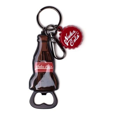 FALLOUT Nuka-Cola Bottle & Cap Novelty Bottle Opener Metal Keychain, Unisex, Multi-colour (KE334245FAL)