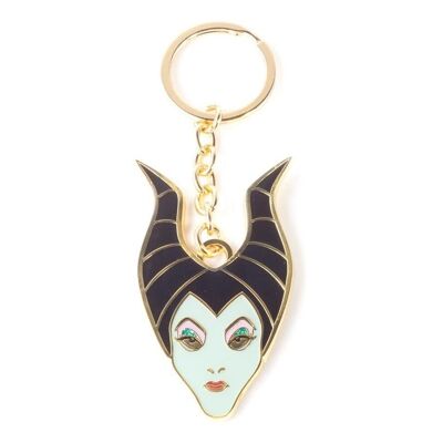 DISNEY Maleficent 2 Maleficent Character Face Schlüsselanhänger aus Metall, Unisex, Mehrfarbig (KE381814MMA)