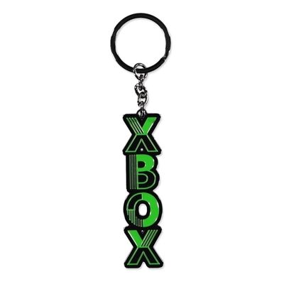 MICROSOFT Xbox Logo Gunmetal Metal Schlüsselanhänger, Schwarz/Grün (KE441854XBX)