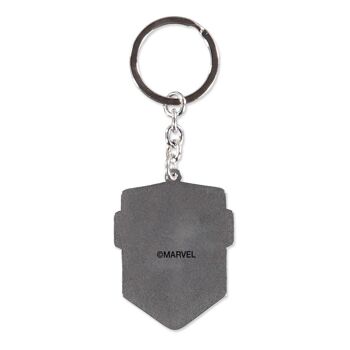 MARVEL COMICS Porte-clés en métal avec logo en creux Avengers, argent/noir (KE552105AVG) 2