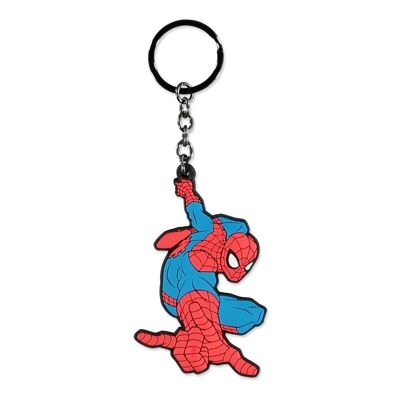 MARVEL COMICS Spider-Man Action Supereroe Posa Portachiavi in gomma (KE583838SPN)