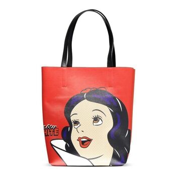DISNEY Snow White Face Shopper Bag Placed Print, Femme, Rouge (LT405338SNO) 1