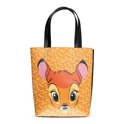 DISNEY Bambi Face Shopper Tasche, Damen, Braun (LT550201BAM)
