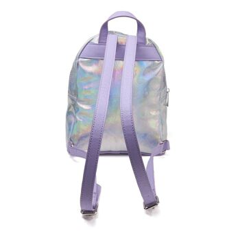 DISNEY La Petite Sirène All-over Debossed Pattern Shimmer Print Ladies Backpack, Femme, Multicolore (MP312507LMR) 2