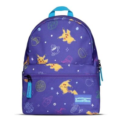 POKEMON Pikachua Sweets Time Minimochila para niños con estampado completo, Púrpura (MP787176POK)