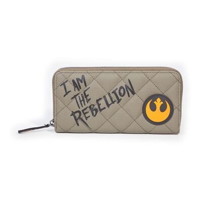 STAR WARS A New Hope Classic I Am the Rebellion Monedero con cremallera, Mujer, Bronceado (MW122060STW)