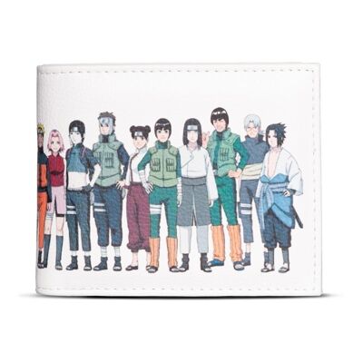 NARUTO SHIPPUDEN 20th Anniversary Characters Bi-fold Wallet, Blanco (MW203450NRS)