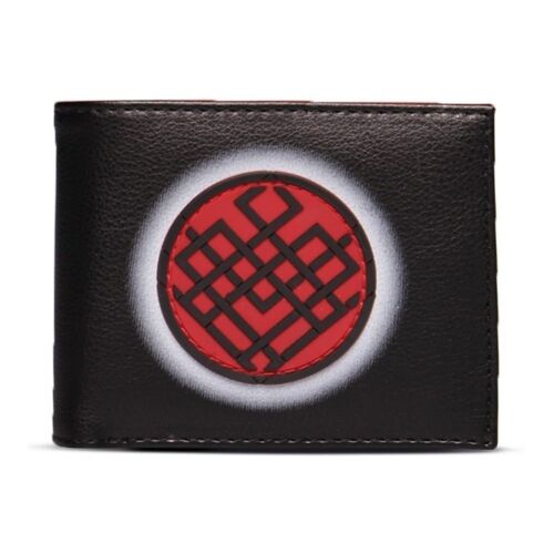 MARVEL COMICS Shang-Chi and the Legend of the Ten Rings Crest Logo Bi-Fold Wallet, Male, Black/Red (MW250682CHI)