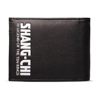 MARVEL COMICS Shang-Chi and the Legend of the Ten Rings Crest Logo Bi-Fold Wallet, Homme, Noir/Rouge (MW250682CHI) 2