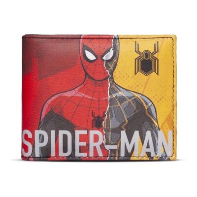 Marvel Comics Spider-Man: No Way Home Two Tone Graphic Figure Logo Print Portafoglio bi-fold, uomo, multicolore (MW321804SPN)