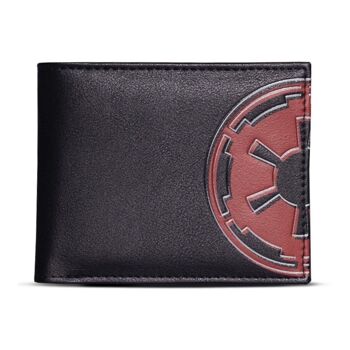 STAR WARS Obi-Wan Kenobi Galactic Empire & Jedi Insignias Portefeuille à deux volets, Homme, Noir (MW428366WK) 1