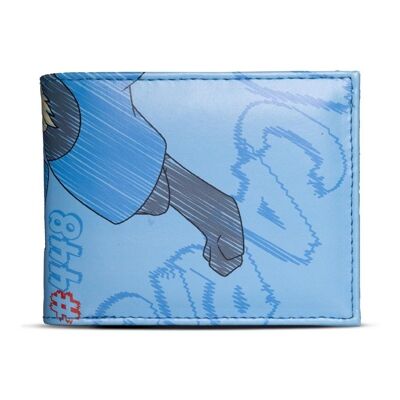 POKEMON Lucario #448 Cartera de dos pliegues con estampado integral, masculino, azul (MW608606POK)