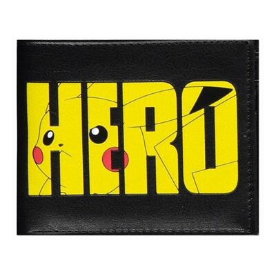 POKEMON Pikachu Olympics Hero Bifold Wallet, Männlich, Schwarz (MW780464POK)