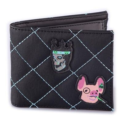 WATCH DOGS Legion Cartera plegable acolchada con parches, hombre, negro (MW780850WTD)