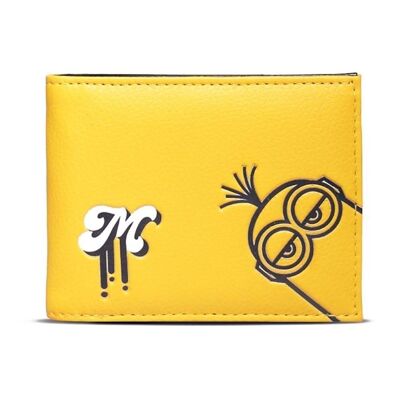 MINIONS Logo & Symbols Bi-Fold Wallet, Male, Yellow/Black (MW766413DSP)