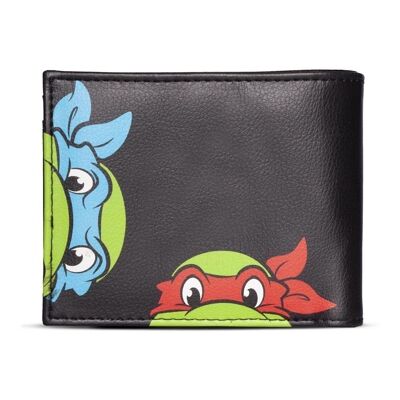 TEENAGE MUTANT NINJA TURTLES (TMNT) Logo & Characters Bifold Wallet, Herren, Schwarz (MW788838TNT)