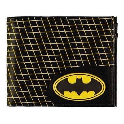 DC COMICS Batman Classic Logo Bi-fold Wallet, Male, Black (MW851761BAT)