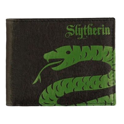 HARRY POTTER Wizards Unite Slytherin Logo & Symbol Cartera plegable, Hombre, Negro (MW858216HPT)