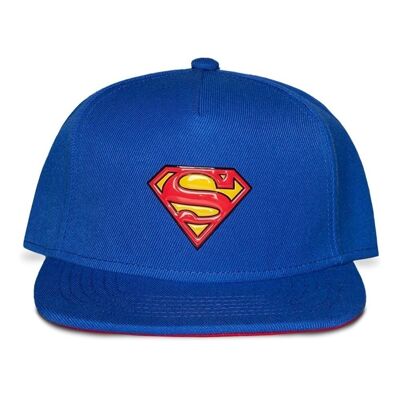 DC COMICS Logo de Superman con gorra de novedad, azul/rojo (NH235087SPM)