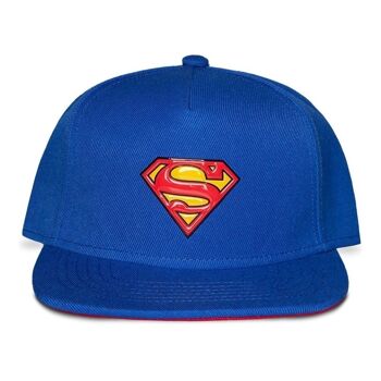 Logo DC COMICS Superman avec capuchon fantaisie Cape, bleu/rouge (NH235087SPM) 1