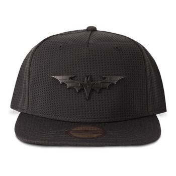 DC COMICS Batman Logo Patch Badge en métal Casquette fantaisie Noir (NH470132BTM) 1
