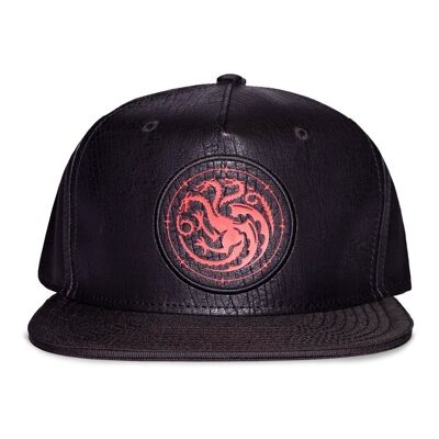 GAME OF THRONES House of Dragons House Targaryen Symbol Patch Faux Leather Novelty Hat (NH747210GOT)