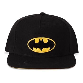 DC COMICS Batman Logo Patch avec Cape Novelty Cap, Noir/Jaune (NH813032SPM) 1